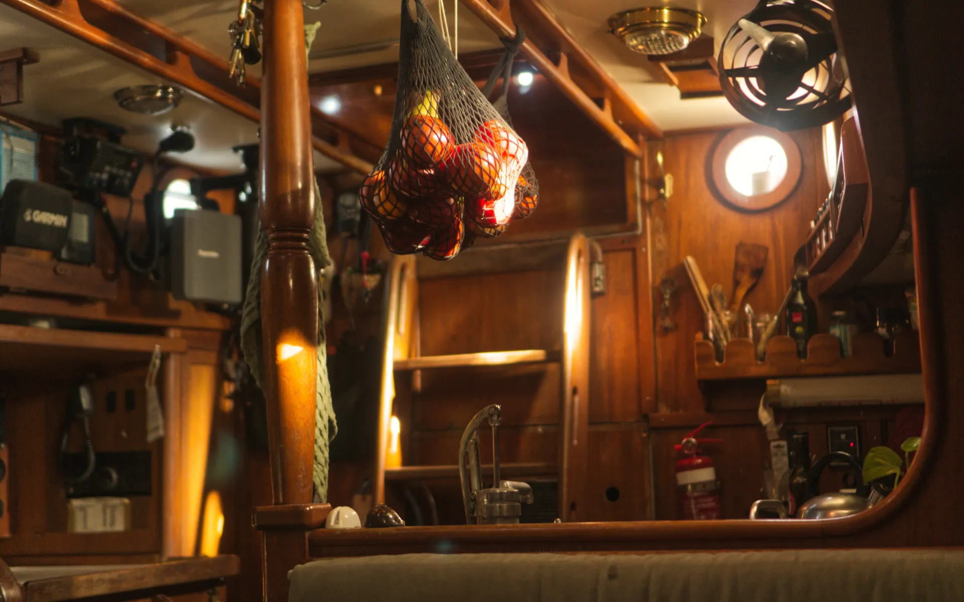 View towards galley and companionway